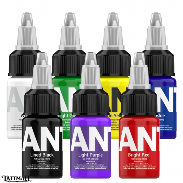 ANTIKE Tattoo Ink Color Set 7 PCS 15ml/Bottle ANTIKE Tattoo Ink Color Set 7 PCS 15ml/Bottle